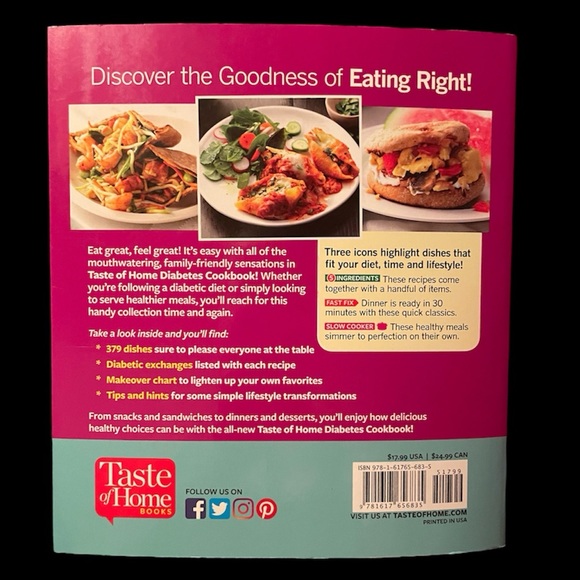 (5/$10) Taste Of Home Diabetes Cookbook - Picture 2 of 7